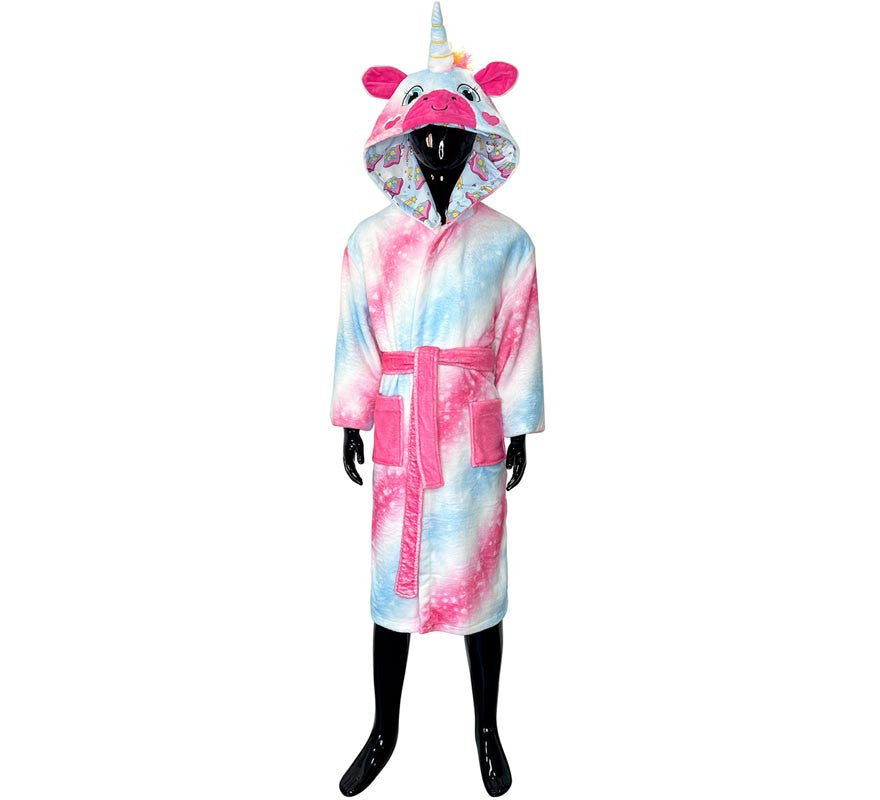 Translation missing: fr.Disfraz Albornoz Uri Unicornio para adulto