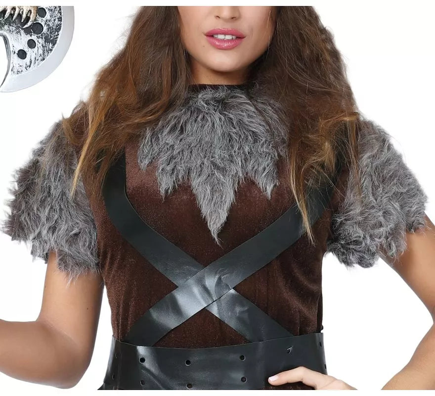 Disfraz barato de Vikinga mujer