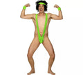 Disfraz Biquini de Borat color verde de Lycra