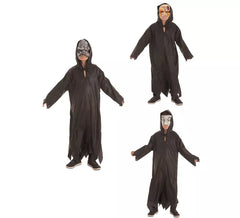 Costume avec tunique et masque d'horreur en 3 modèles assortis pour enfants