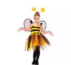 Déguisement d'abeille avec grandes antennes pour fille