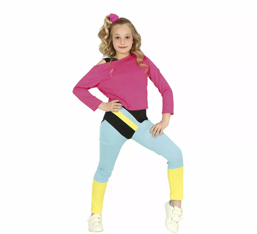 Translation missing: fr.Disfraz de Aerobic de los 80' para niña