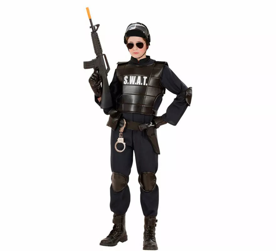 Translation missing: fr.Disfraz de Agente Policía SWAT para niño
