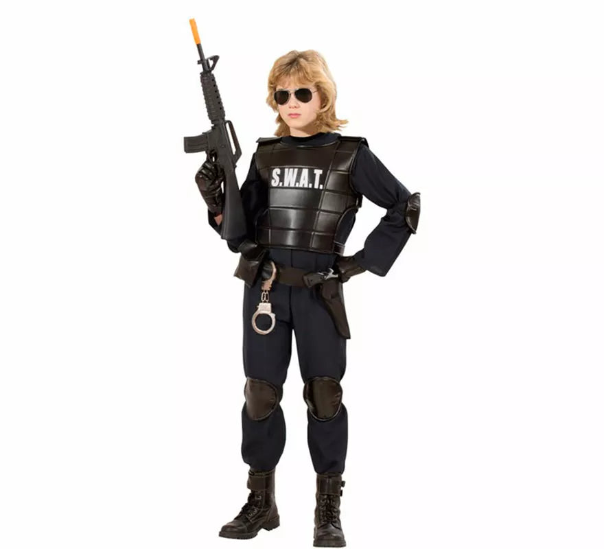 Translation missing: fr.Disfraz de Agente Policía SWAT para niño