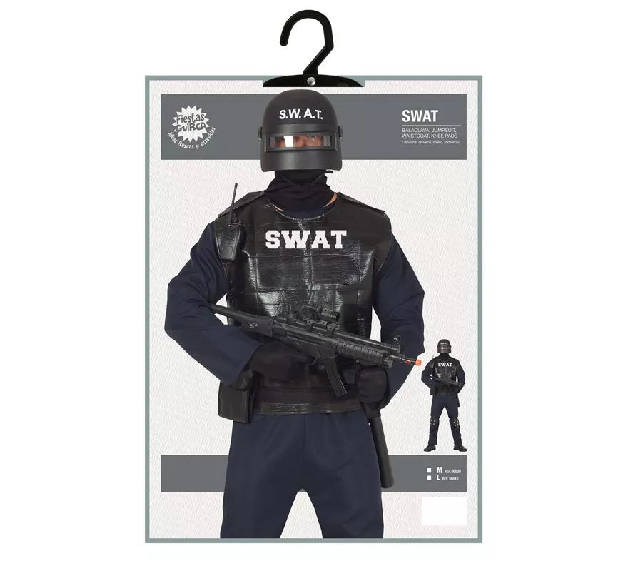 Translation missing: fr.Disfraz de Agente Swat para hombre