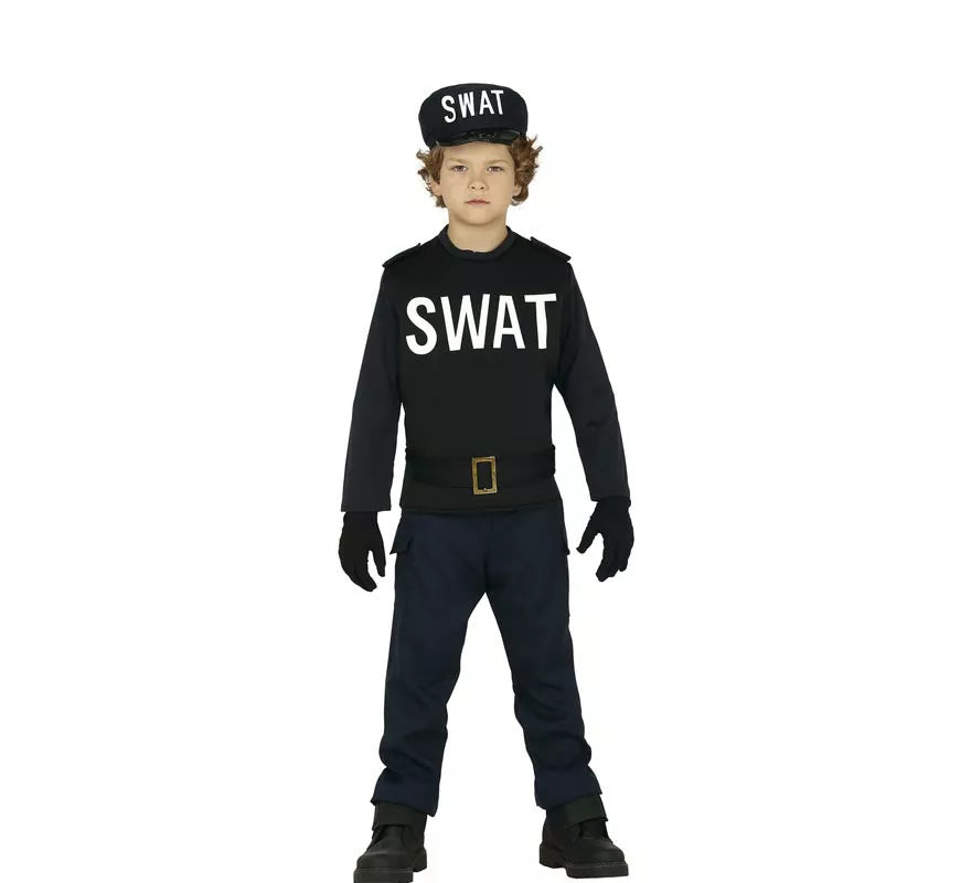 Translation missing: fr.Disfraz de Agente Swat para niño