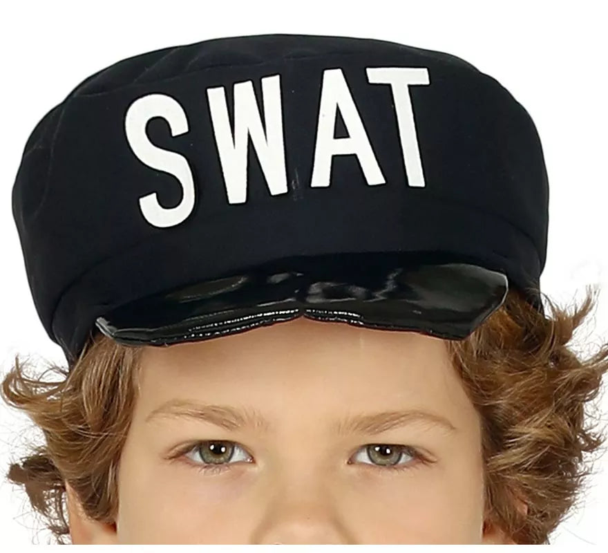 Translation missing: fr.Disfraz de Agente Swat para niño