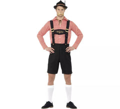 Déguisement Traditionnel d´Allemand Rouge et Marron pour homme