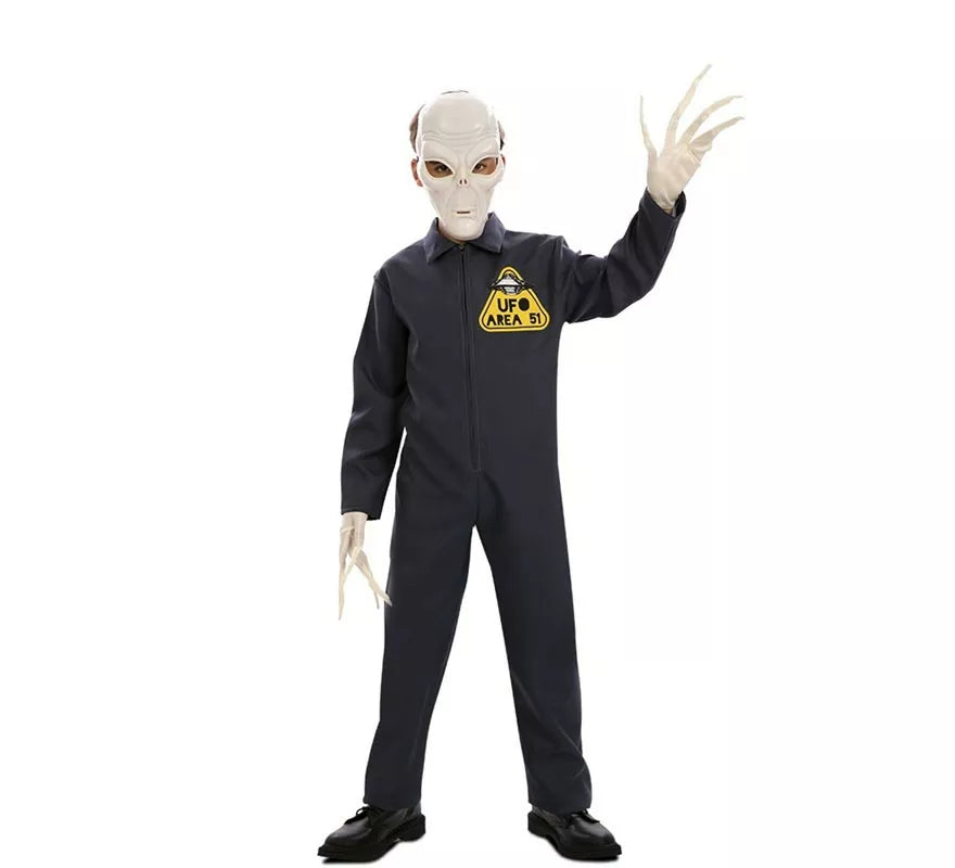 Translation missing: fr.Disfraz de Alien Área 51 para niño