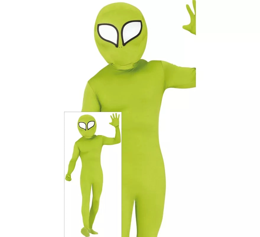 Translation missing: fr.Disfraz de Alien verde para hombre