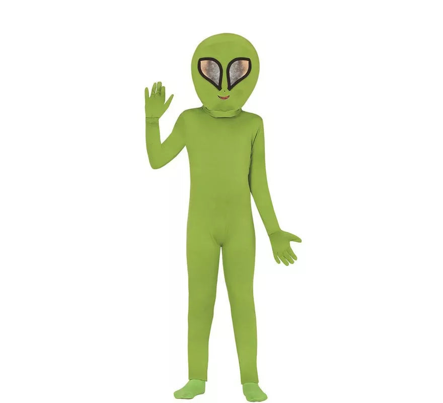 Disfraz de Alien verde para niños