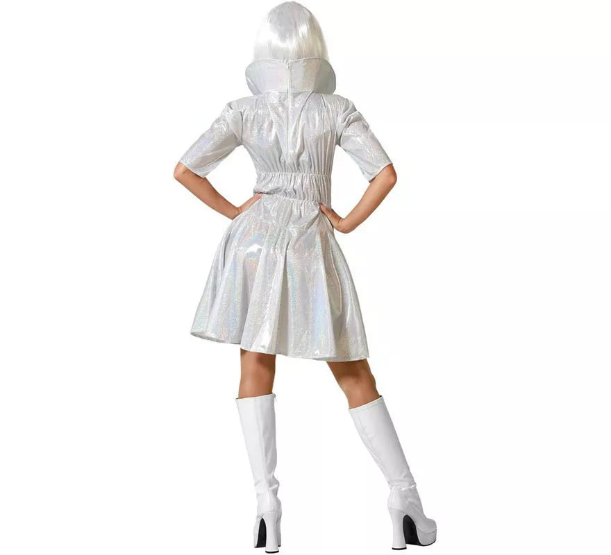 Disfraz de Alienígena plateado para mujer