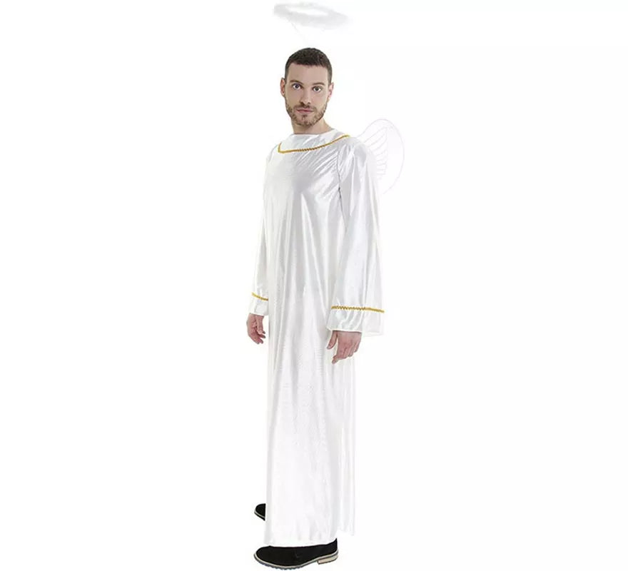 Translation missing: fr.Disfraz de Ángel con Alas y Halo para hombre