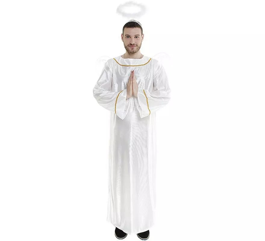 Translation missing: fr.Disfraz de Ángel con Alas y Halo para hombre