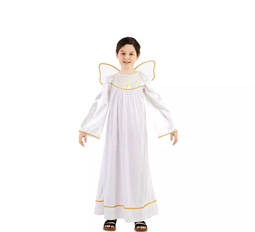 Translation missing: fr.Disfraz de Ángel con detalles dorados para niño