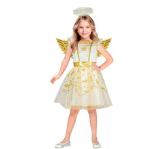 Costume d'ange doré pour filles