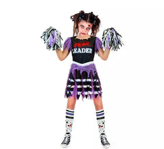 Costume de pom-pom girl zombie pour filles