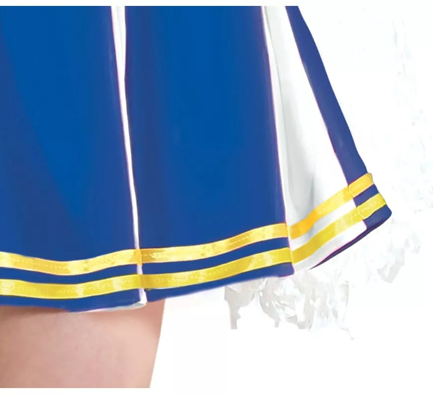 Translation missing: fr.Disfraz de Animadora del Equipo Azul para adolescente