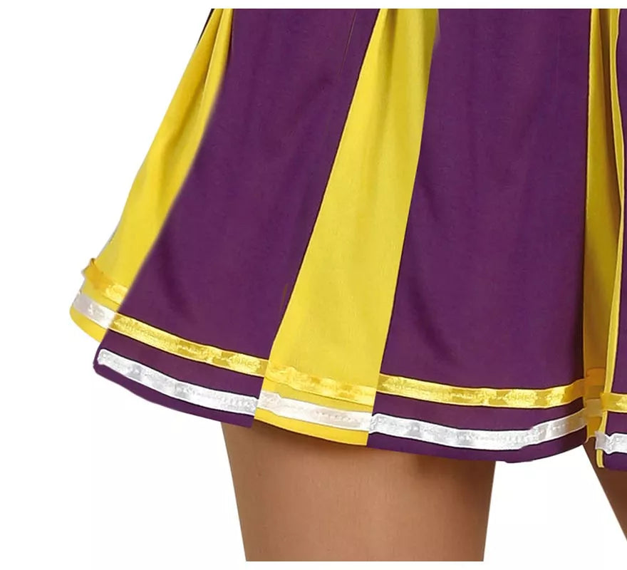 Translation missing: fr.Disfraz de Animadora del Equipo Morado para adolescente