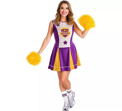 Disfraz de Animadora Morada para mujer