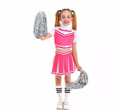 Déguisement de pom-pom girl rose fille