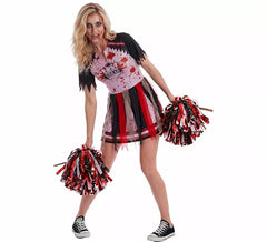 Déguisement de pom-pom girl zombie femme