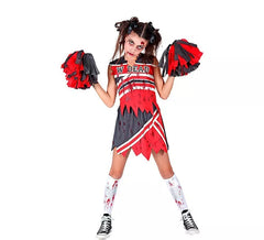Costume de pom-pom girl zombie pour filles