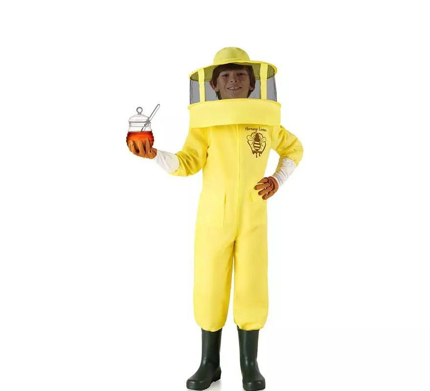 Translation missing: fr.Disfraz de Apicultor Profesional amarillo para niño