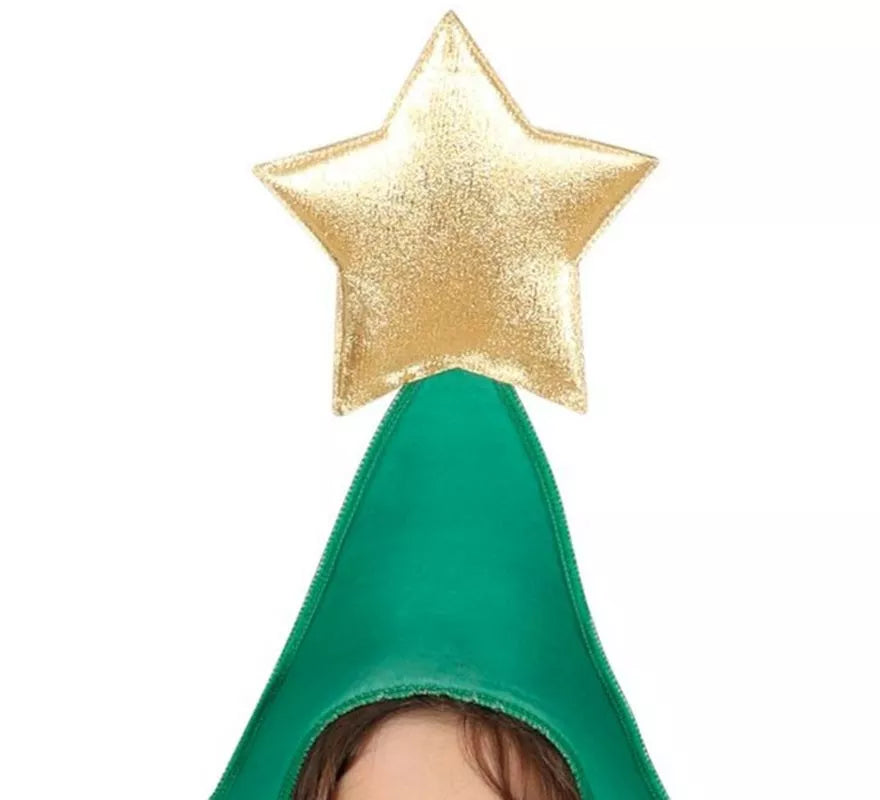 Translation missing: fr.Disfraz de Árbol de Navidad decorado con estrella para niños