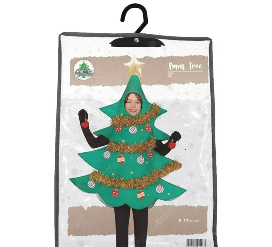 Translation missing: fr.Disfraz de Árbol de Navidad decorado con estrella para niños