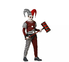 Déguisement sinistre Arlequin enfant