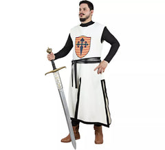 Costume d'armurier médiéval blanc pour homme