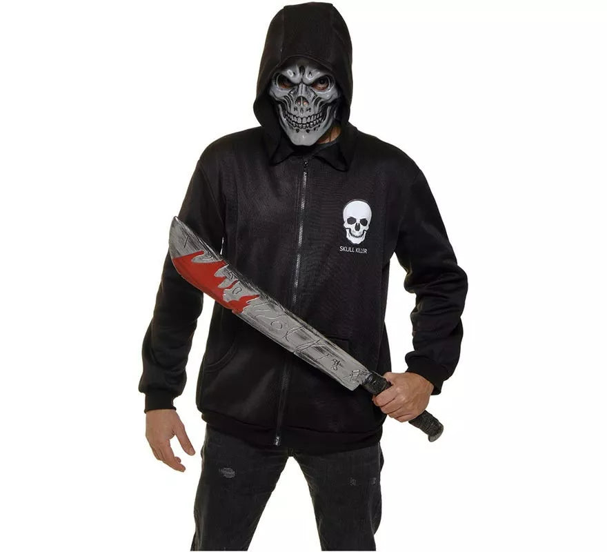 Translation missing: fr.Disfraz de Asesino Calavera con Sudadera y Máscara para adulto