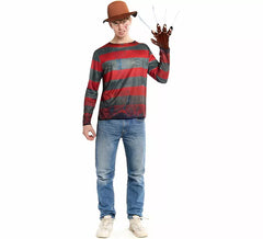 Costume de tueur de cauchemars pour homme avec chapeau
