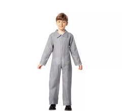 Combinaison de travail grise, Costume d'assassin pour enfants