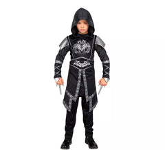 Costume d'assassin noir pour garçon