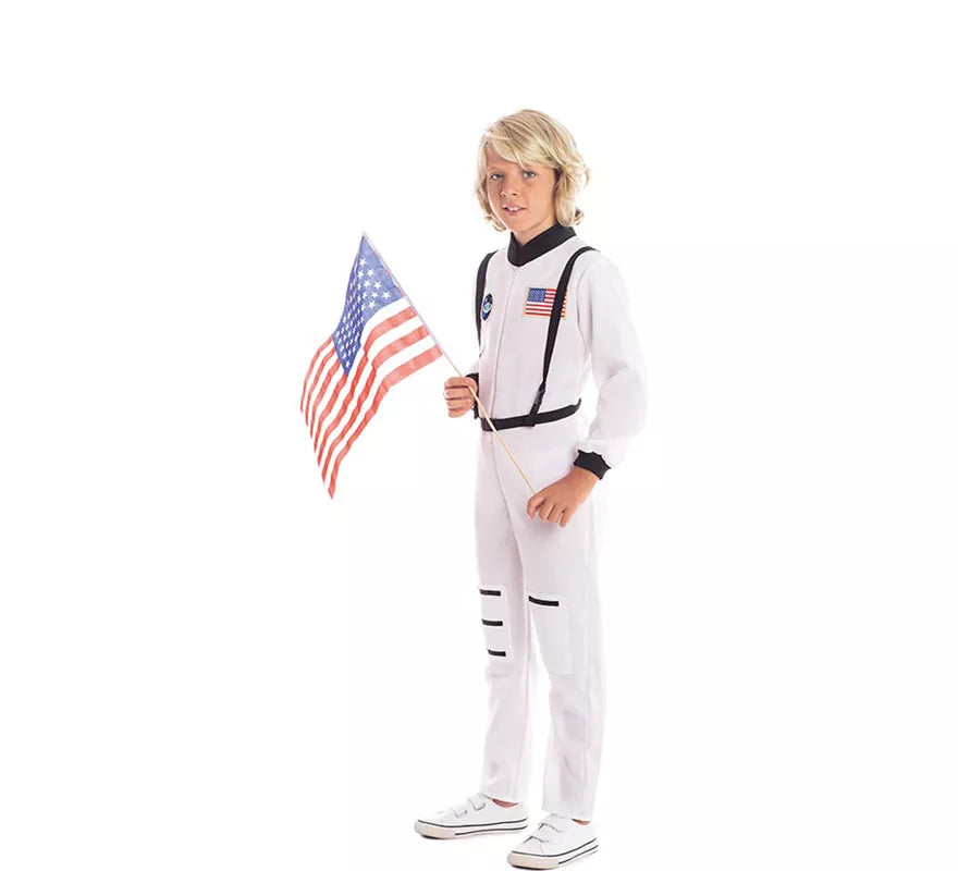Translation missing: fr.Disfraz de Astronauta Blanco para niño