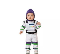 Déguisement célèbre astronaute blanc avec capuche pour bébé