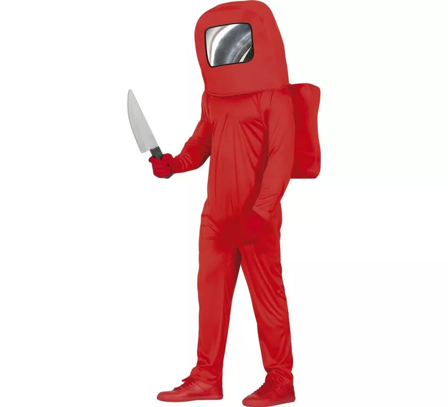 Translation missing: fr.Disfraz de Astronauta Impostor Rojo para adolescentes
