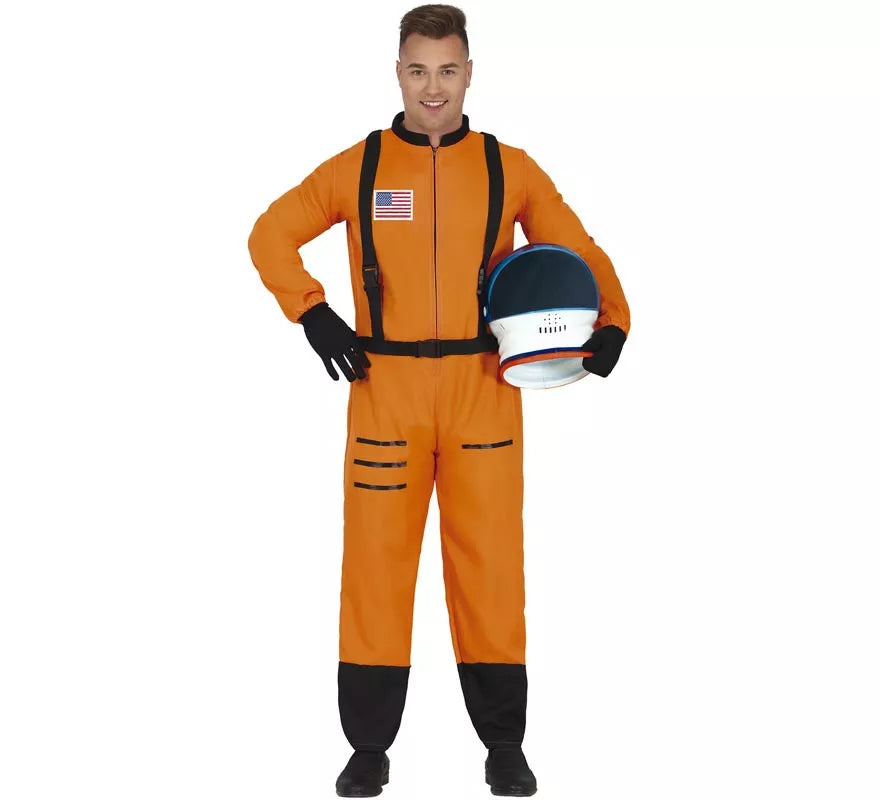 Translation missing: fr.Disfraz de Astronauta Naranja para hombre