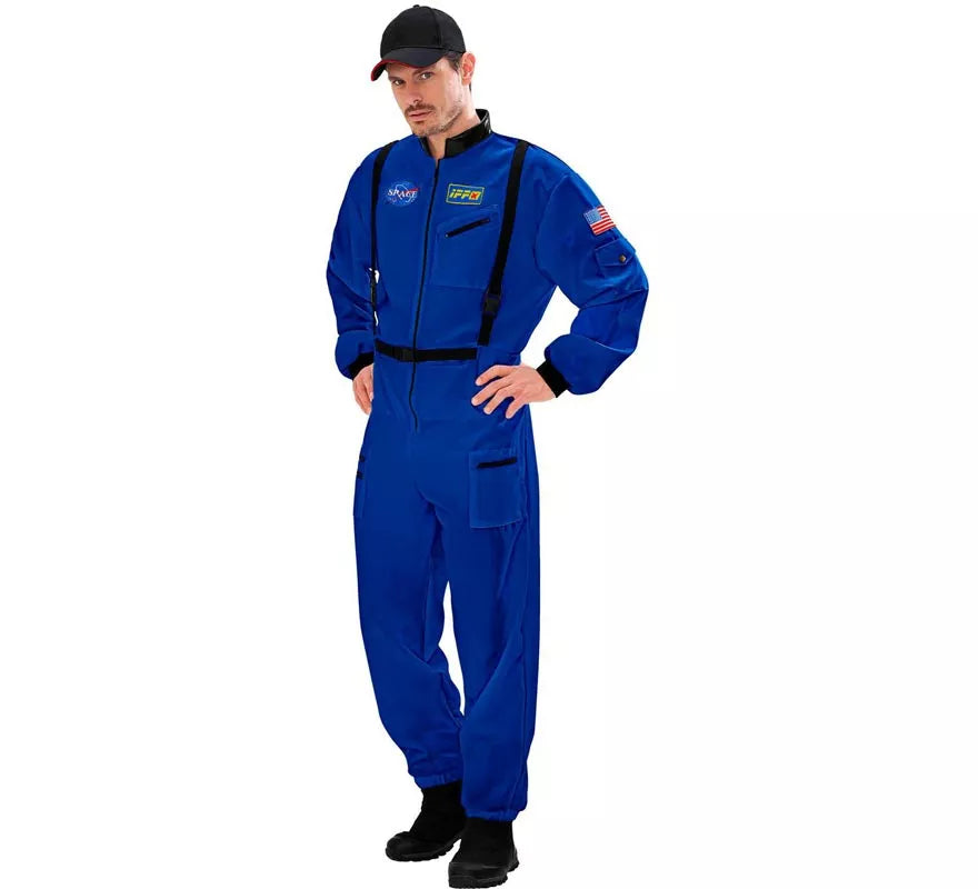 Translation missing: fr.Disfraz de Astronauta Space azul para hombre