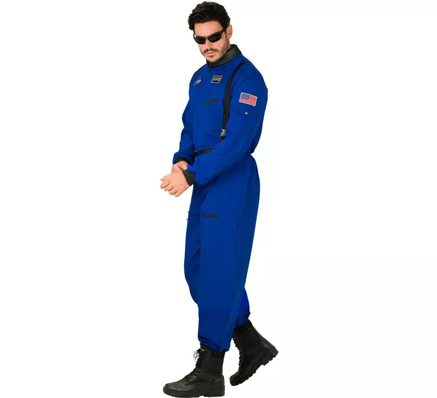Translation missing: fr.Disfraz de Astronauta Space azul para hombre