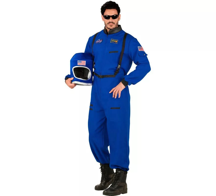 Translation missing: fr.Disfraz de Astronauta Space azul para hombre