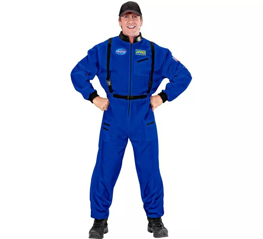 Translation missing: fr.Disfraz de Astronauta Space azul para hombre