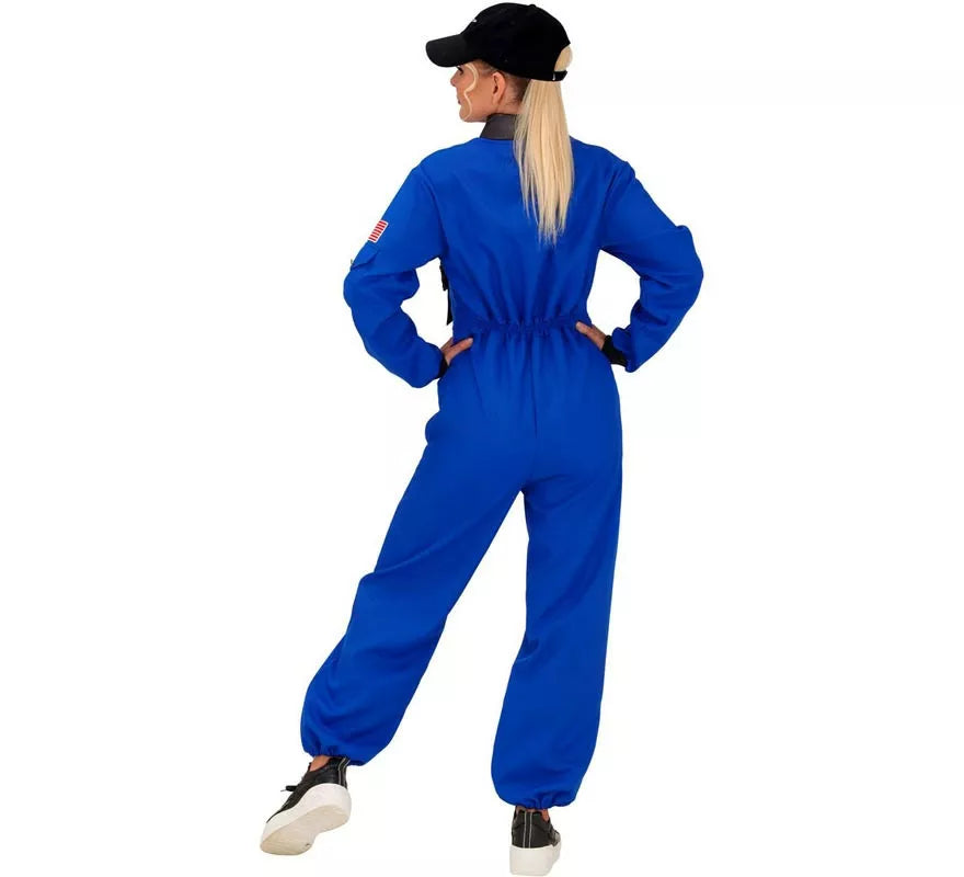 Translation missing: fr.Disfraz de Astronauta Space azul para mujer