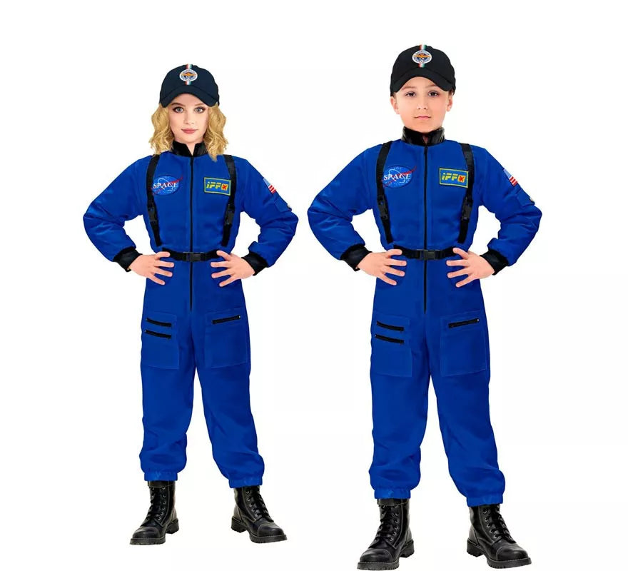 Translation missing: fr.Disfraz de Astronauta Space azul para niños y adolescentes