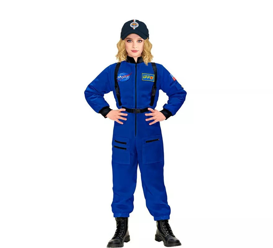 Translation missing: fr.Disfraz de Astronauta Space azul para niños y adolescentes