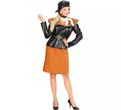 Costume d'aviateur rétro pour femme