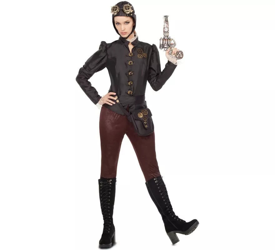 Translation missing: fr.Disfraz de Aviadora Steampunk para mujer