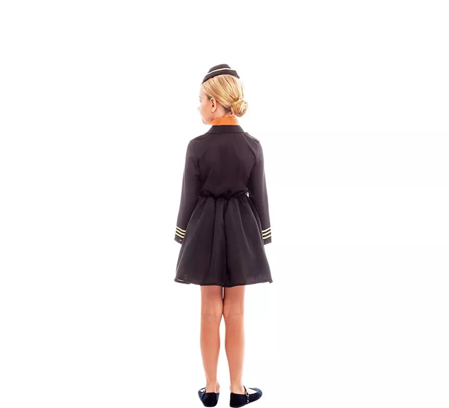 Translation missing: fr.Disfraz de Azafata de Vuelo Elegante con Gorro para niña